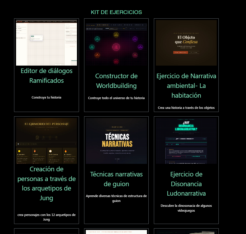 Suite de herramientas narrativas Axiz